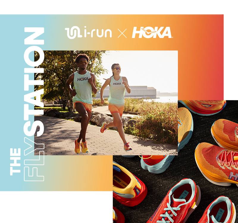 the fly station by i-run & hoka