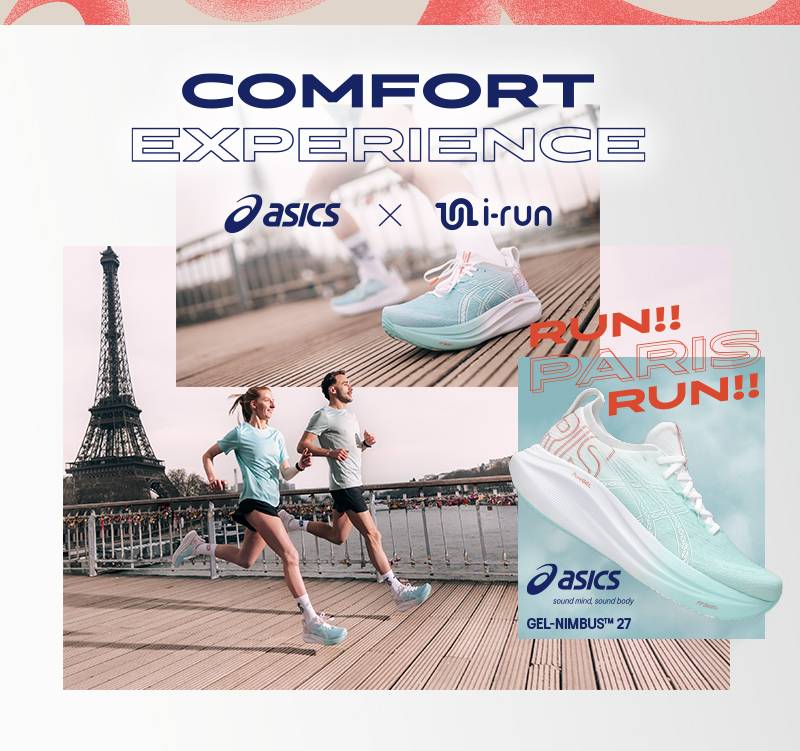 comfort experience by i-run & asics