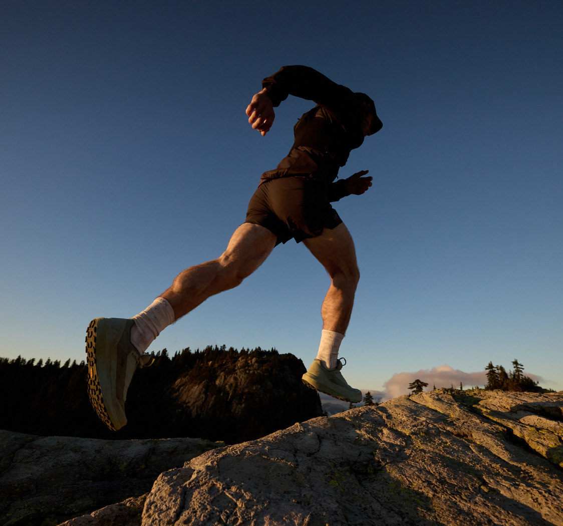 Trail running in Arc'teryx gear