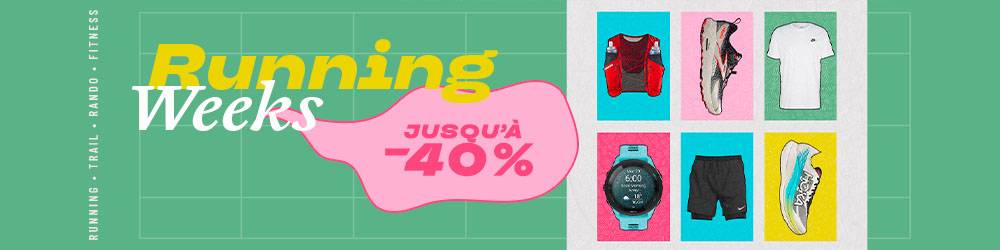 promo running, trail rando fitness sur les chaussures, vêtements et accessoires de sport