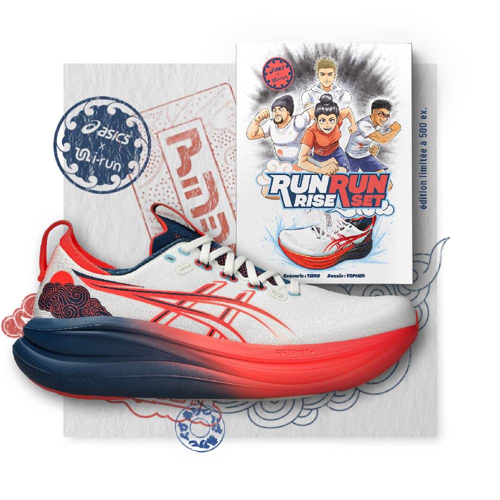 manga running ASICS x i-Run