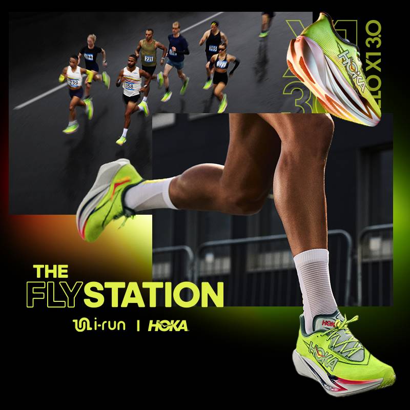 the fly station by i-run & hoka