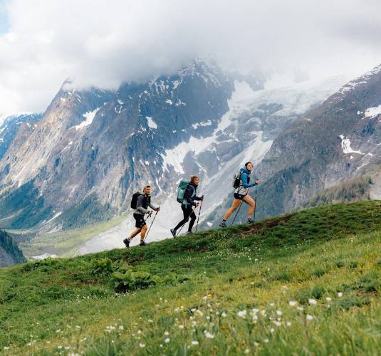 Trail running in Millet gear