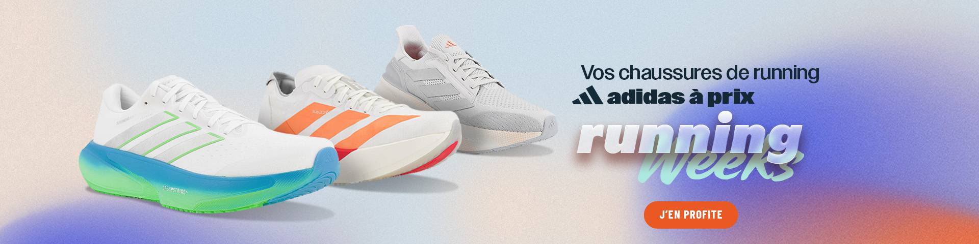 Vos chaussures de running adidas prix Running Weeks 
