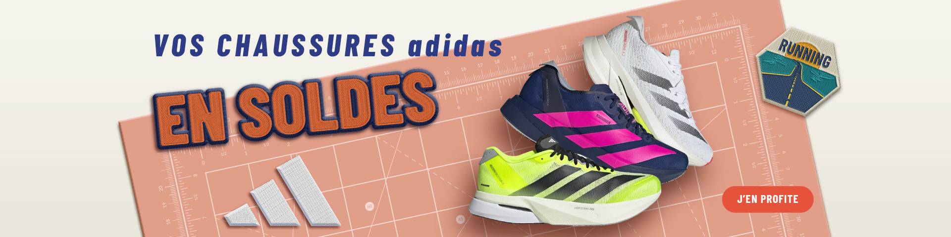 Vos chaussures adidas running en Soldes