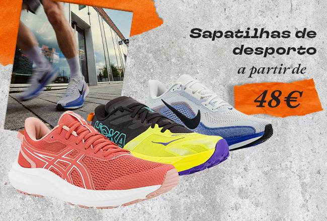 Sapatilhas desportivas em promo&ccedil;&atilde;o