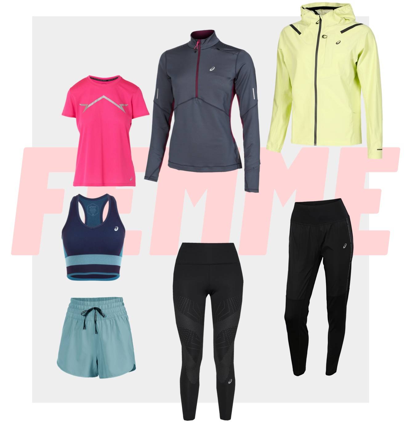 vêtements femme asics pour courir