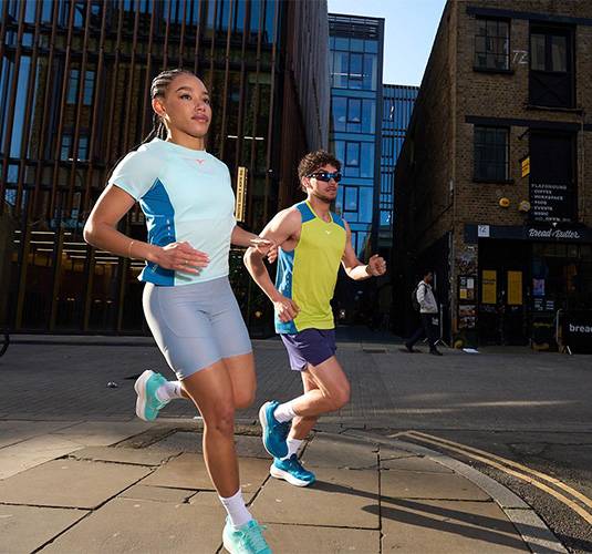 Running in Mizuno Shoes