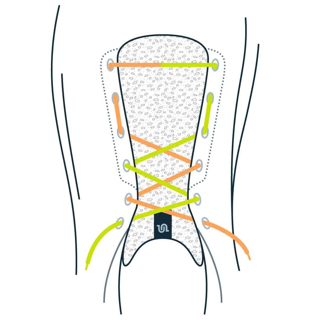 Lacing Method for Wide Forefoot