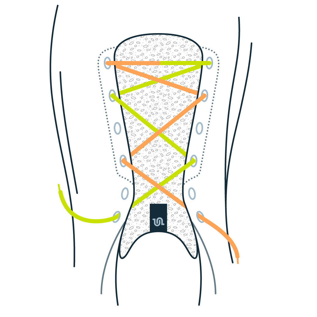 Lacing technique for Overall Wide Feet