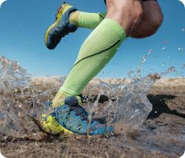 Socks adapted to Trail Running