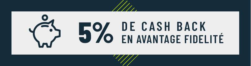 économisez plus avec le cashback