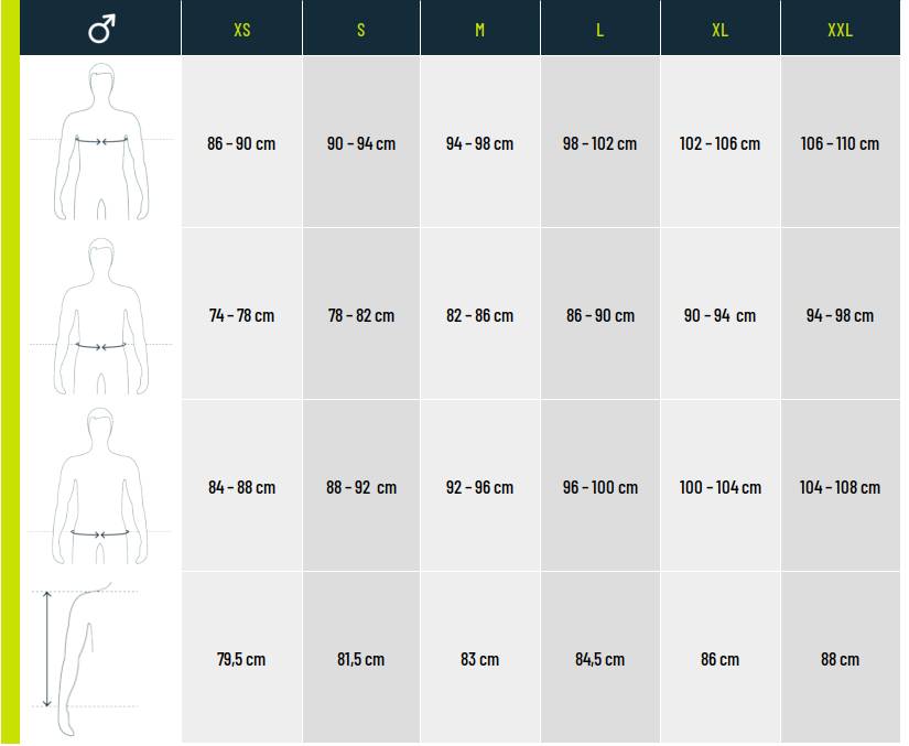 Guide des pointures Raidlight