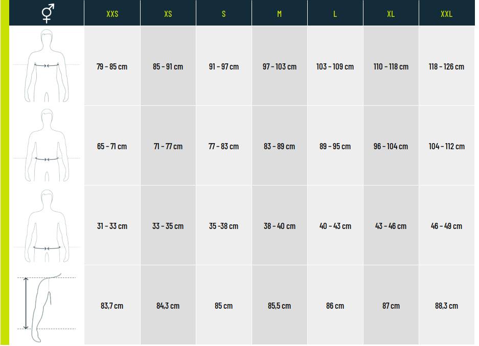 Guide des pointures Salomon